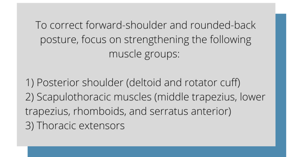 Poor posture in swimmers